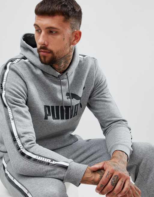 Puma on sale grey tracksuit