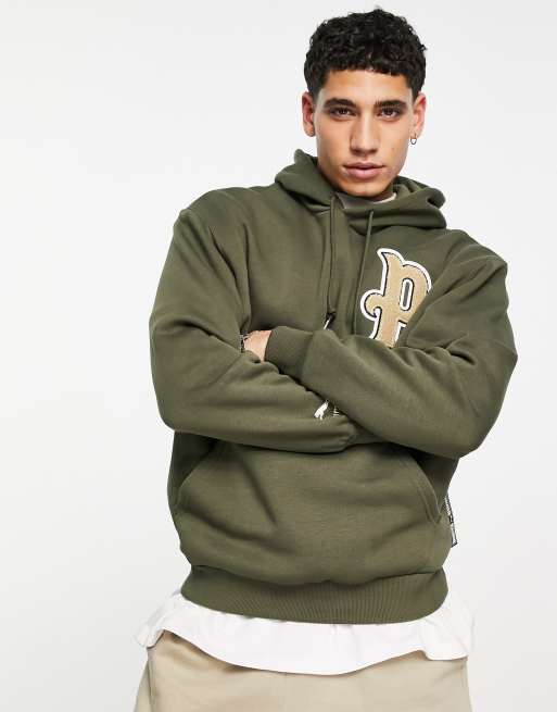 PUMA - Team - Felpa kaki con cappuccio