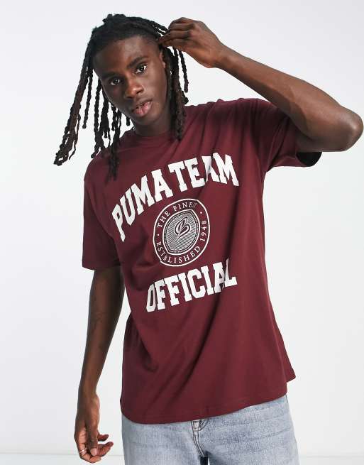 burgundy graphic tee