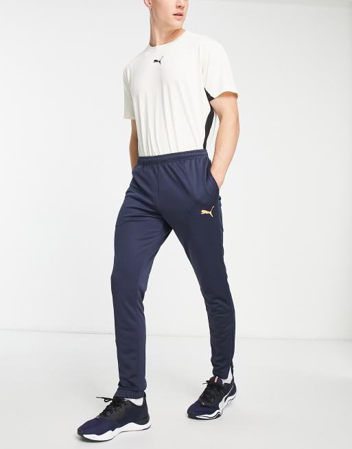 Puma Team Rise poly training joggers in navy