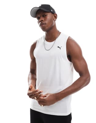 asos Puma Tech tank top in charcoal white