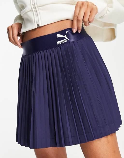 Micro Plisse Tennis Skirt - White