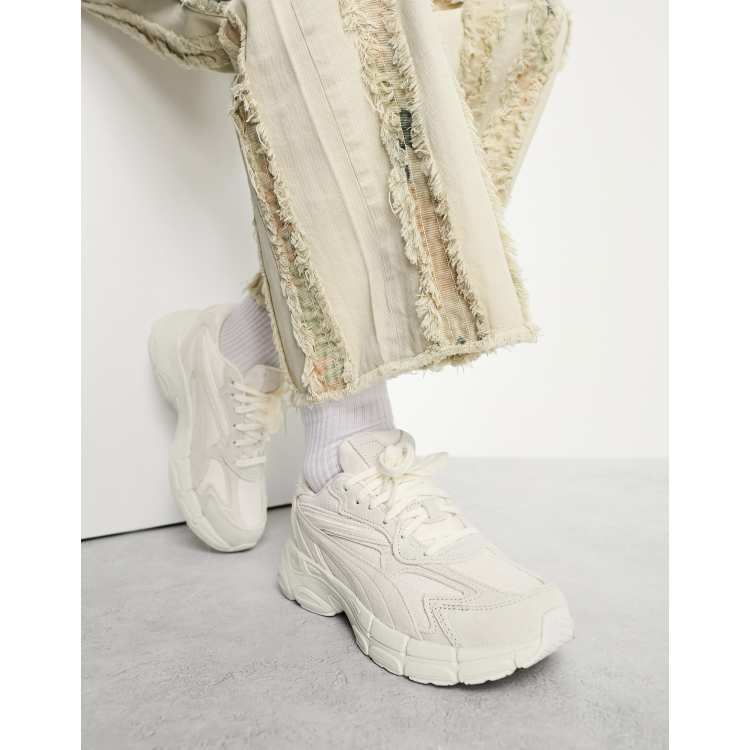 Puma Teveris Nitro Blank Canvas trainers in off white ASOS