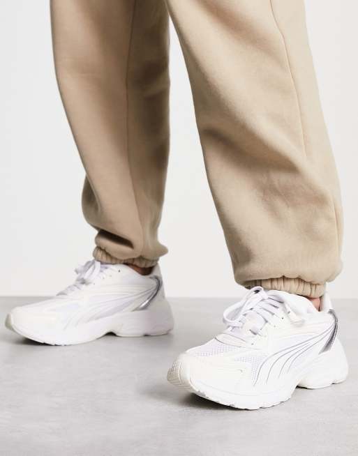 Puma Teveris Nitro metallic sneakers in white - WHITE