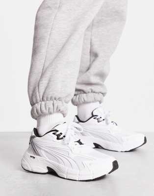 PUMA Teveris Nitro metallic sneakers in white with silver detail | ASOS