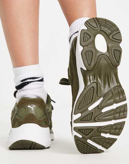khaki trainers puma