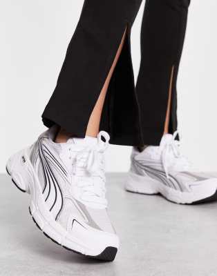 Silver store puma sneakers