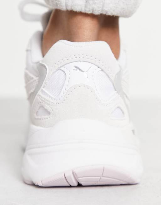 Puma - Teveris Nitro - Sneakers in wit, zilver en lila, 3 van 4
