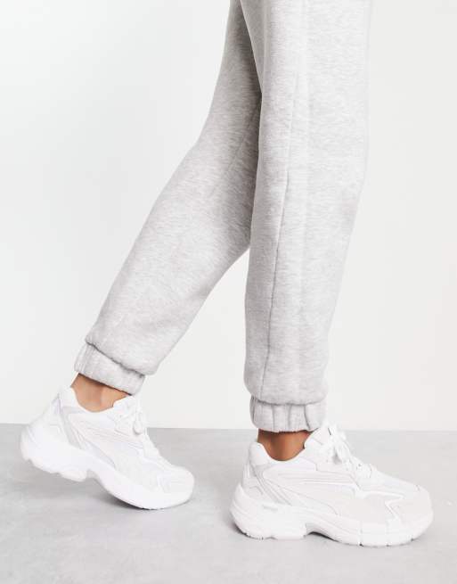 Puma - Teveris Nitro - Sneakers in wit, zilver en lila, 4 van 4
