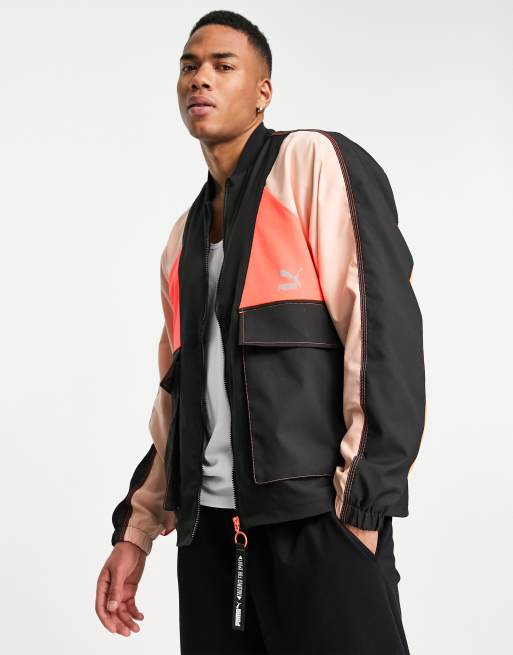 Puma black track outlet jacket