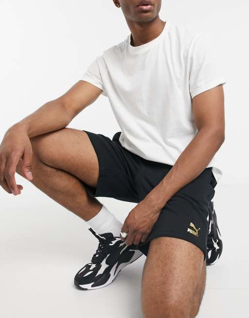 Puma - TFS Unity - Short met metallic logo in zwart