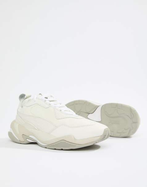 puma thunder desert white trainers