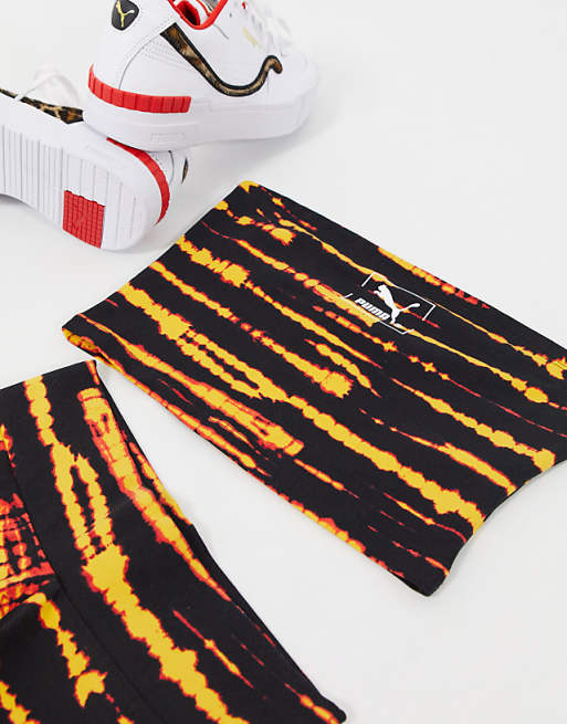 Puma Tie Dye bandeau in black | ASOS