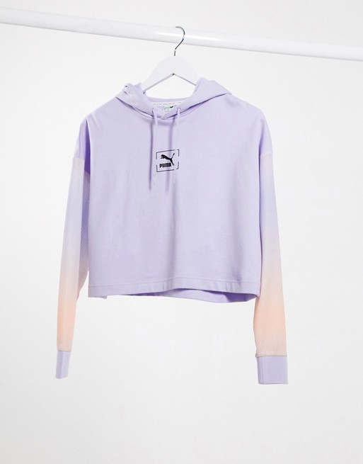 Puma Tie Dye hoodie in lilac