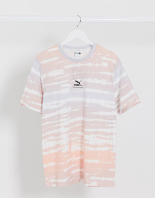 Puma tie dye t-shirt in lilac | ASOS