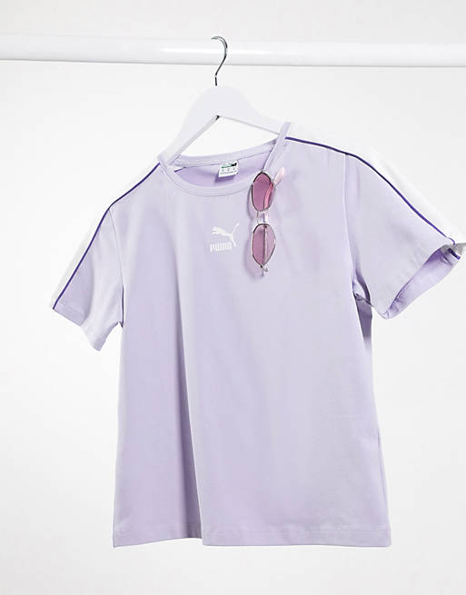 Puma Tight Crop t-shirt in lilac
