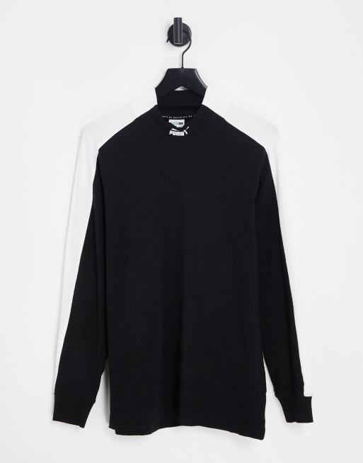 Puma - Top nero con collo a lupetto