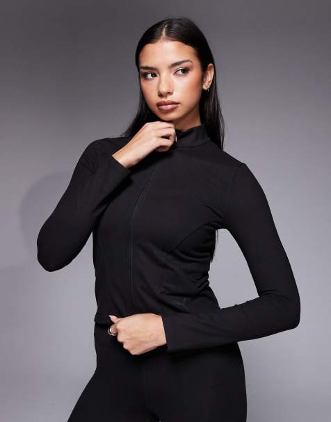 PUMA - Top sportivo nero con zip - view 1