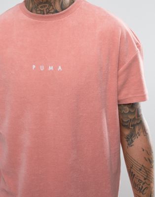 puma towelling t shirt