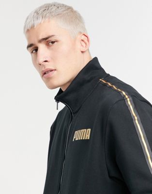 black and gold puma jacket