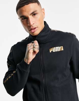 black and gold puma sweatsuit