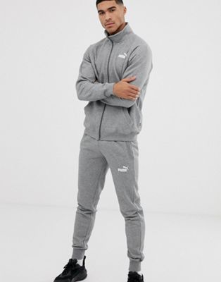 grey and white puma tracksuit
