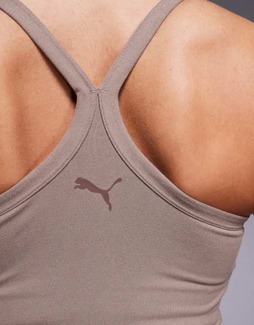 Puma Train all day 2 in 1 tank top in brown, 3 of 4