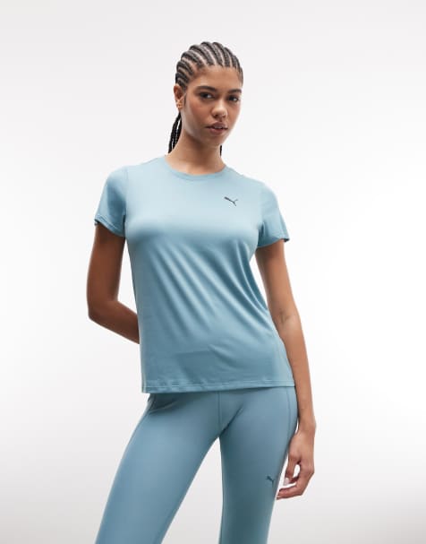 Puma Train all day essentials crew tee in baltic sea blue - view 1