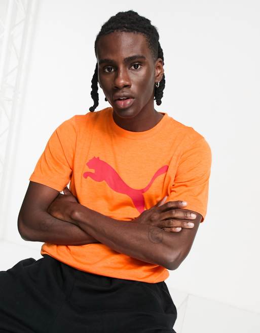 Puma Train Fav t-shrit in carrot heather