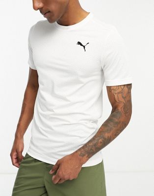 Puma Train Favourites blaster t-shirt in white - WHITE