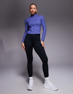 PUMA - Train - Oberteil in Hellblau mit durchgehendem Reißverschluss und regulärer Länge