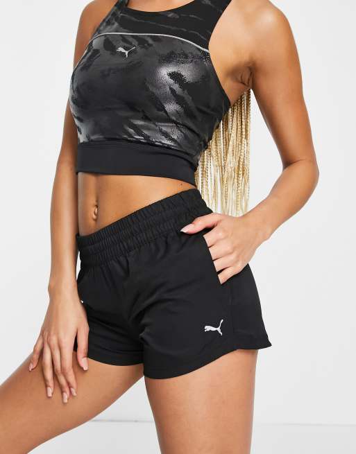 Puma - Training - 3 inch lange short van geweven stof in zwart