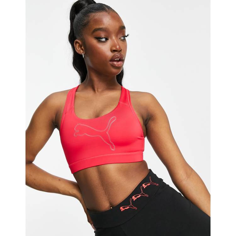 Women's PUMA Sports Bra Top in Pink size XL, PUMA