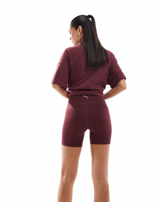 PUMA Training 5-inch shorts in burgundy, 5 of 5