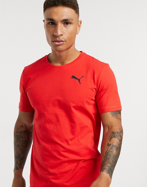 Puma Training – Active – Czerwony miękki T-shirt EKXX