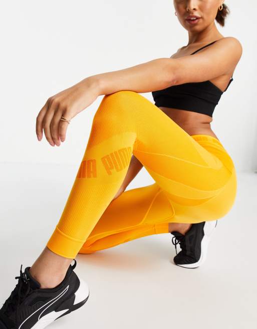 Puma orange leggings hotsell