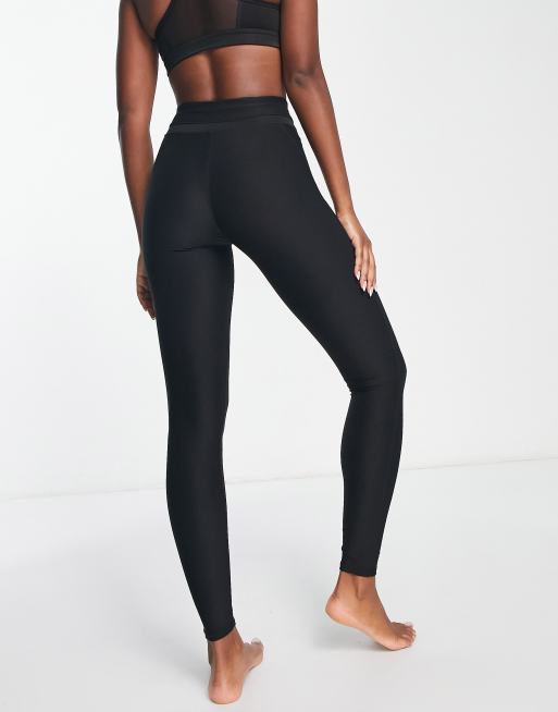 Under Armour mesh panel leggings in navy