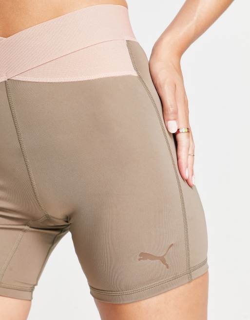 puma shorts womens brown