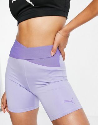 Puma Training Desert banded shorts in lilac