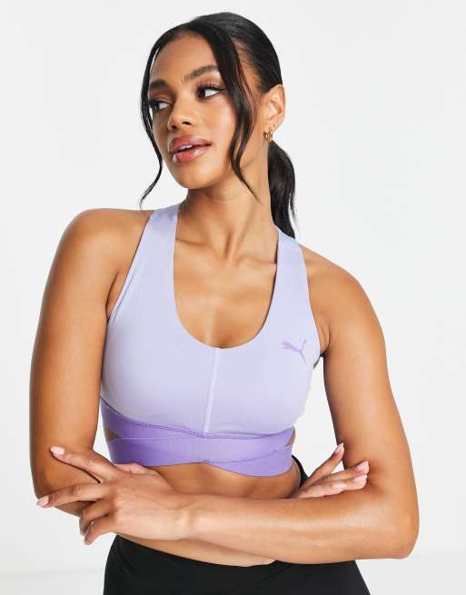 Puma - Training Desert - Brassière de sport avec bandes pour maintien  renforcé - Lilas