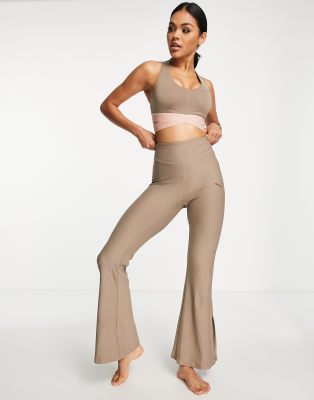 Puma Training Desert flared leggings in brown - ASOS Price Checker