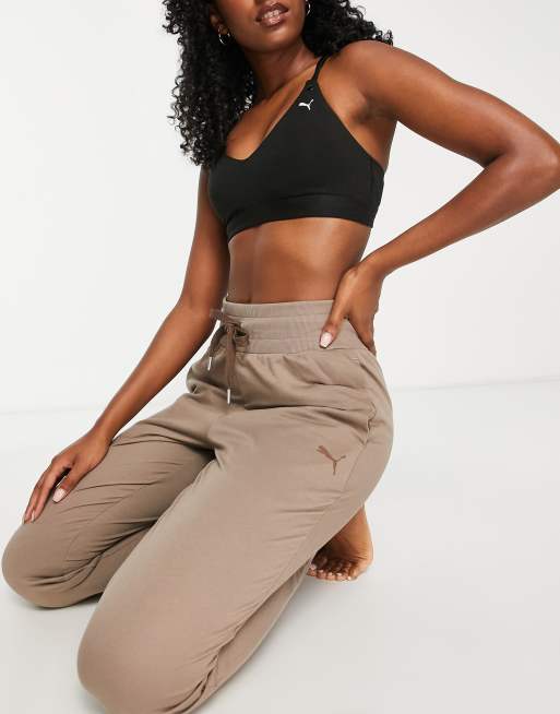 Women's High Rise Brown Athletic Jogger