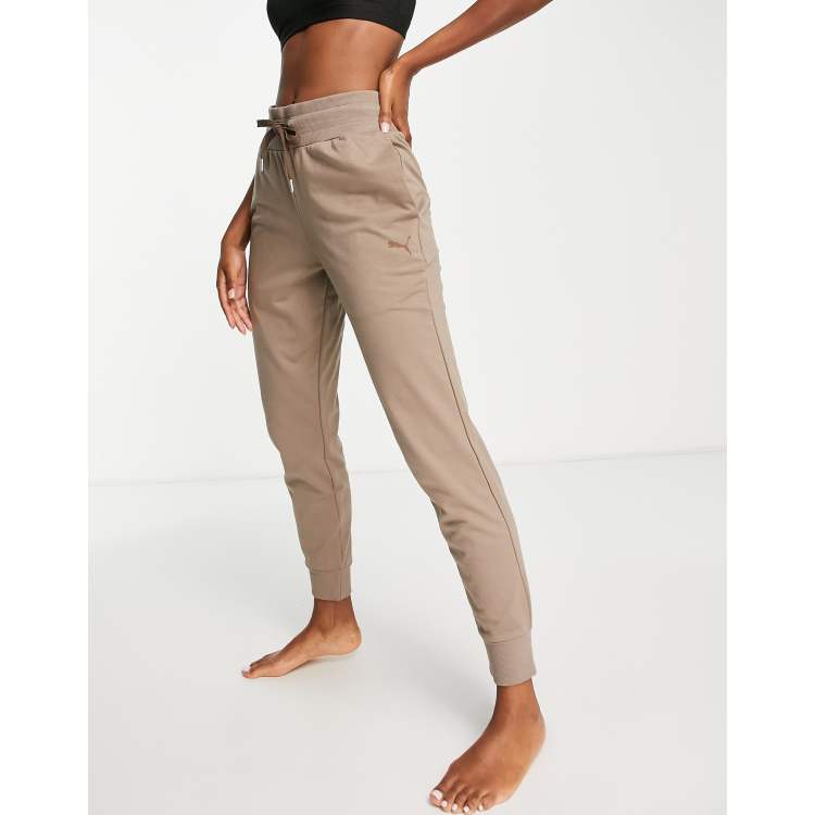 Khaki puma joggers sale