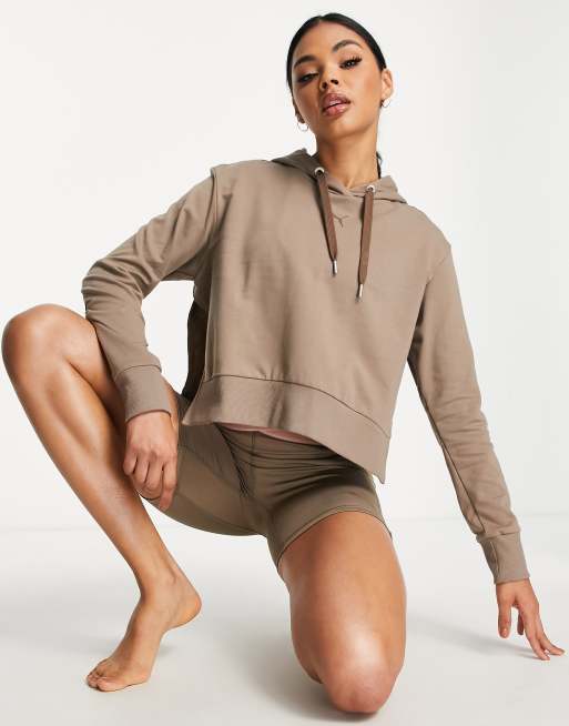 Puma Training Desert Sweat capuche court Marron