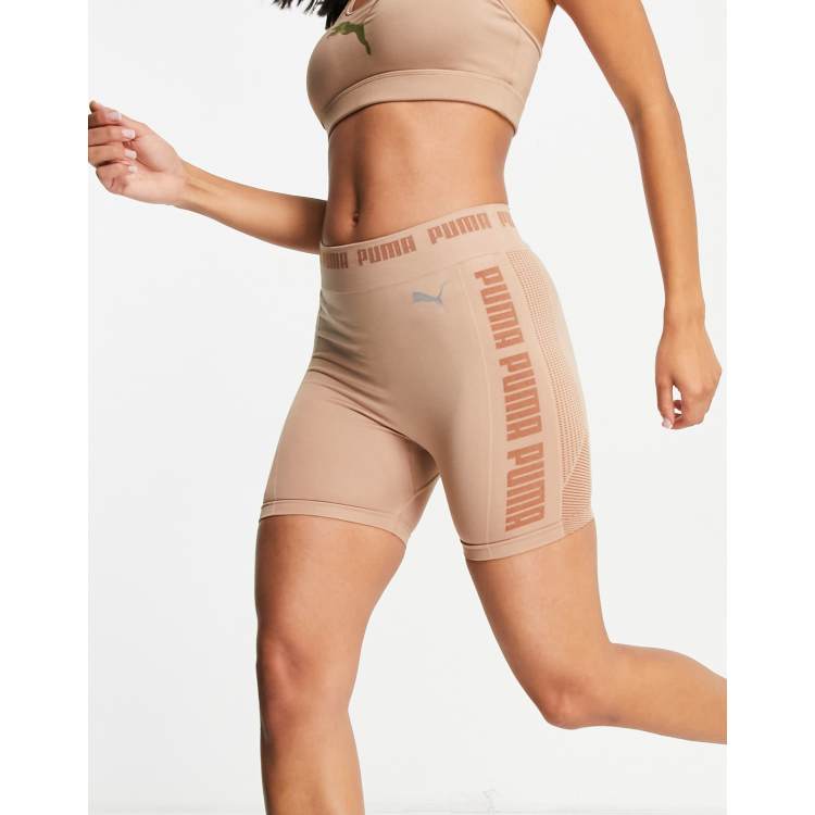 Puma Training Evoknit seamless leggings in mocha, ASOS