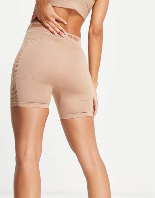 Puma Training Evoknit seamless leggings in mocha, ASOS