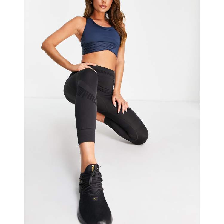 Puma Training Evoknit seamless contour leggings in black