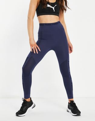 adidas Training mesh panel leggings in black