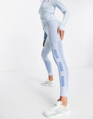 puma evoknit seamless panelled leggings