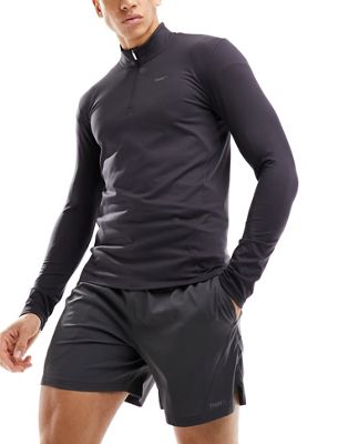 Puma Training Evolve 1/4 zip sweatshirt in dark grey